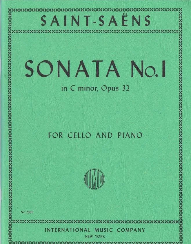 Saint-Saens Sonata no.1 in C minor, Opus 32 for Cello and Piano IMC 2888