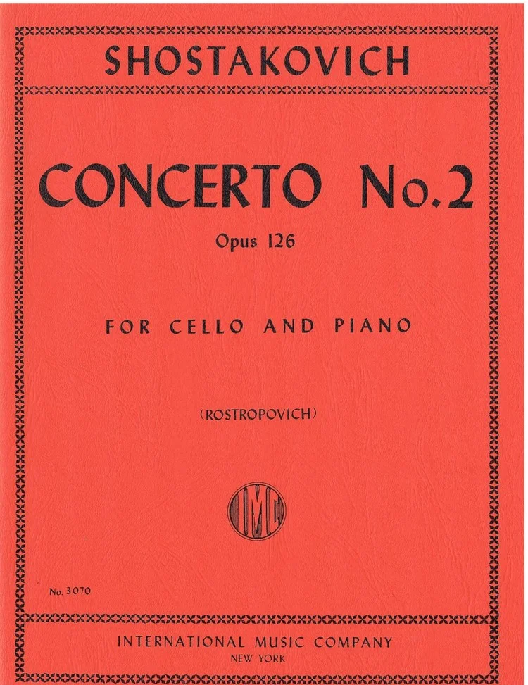 Shostakovich Concerto No.2 Opus 126 for Cello and Piano IMC 3070