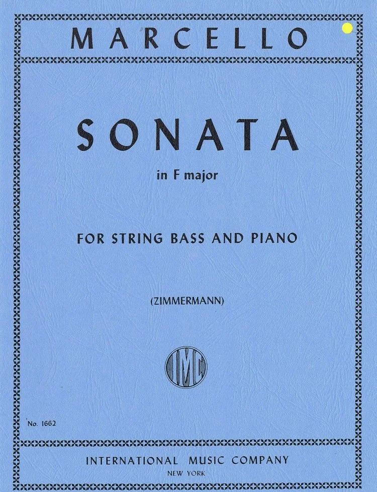 Marcello Sonata in F major for String Bass and Piano IMC 1662