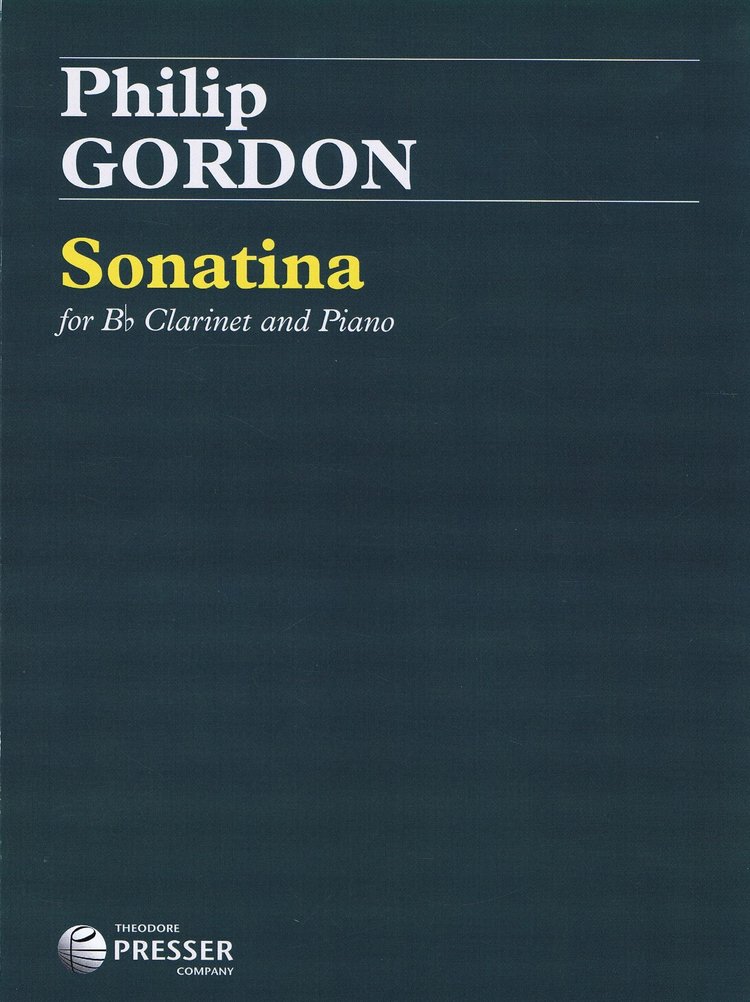 Philip Gordon Sonatina for Clarinet and Piano Carl Fischer 114-40035