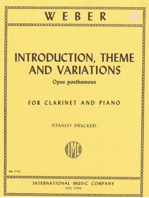 Weber Introduction, Theme and Variations (Op. posth.)  IMC 1742