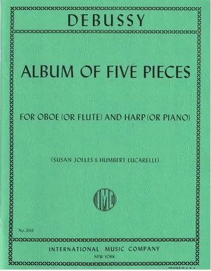 Debussy Album of Five Pieces for Oboe(or Flute) and Harp(Or Piano) IMC 3319