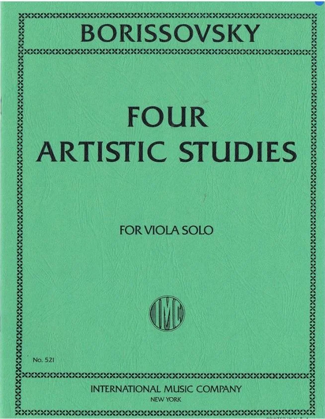Borissovsky Four Artistic Studies For Viola Solo IMC 521