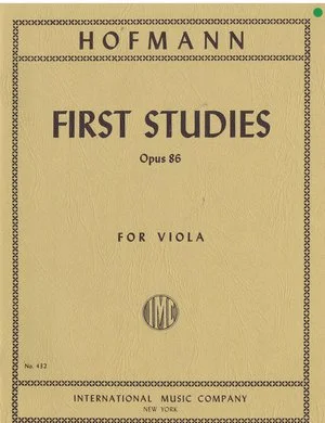 Hofmann First Studies Opus 86 for Viola IMC 432