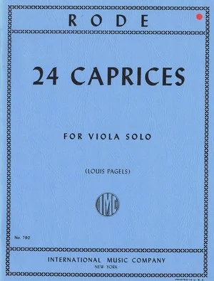 Rode 24 Caprices for Viola Solo IMC 790
