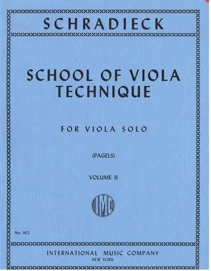 Schradieck School of Viola Technique for Viola Solo Volume II IMC 1102