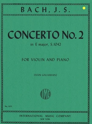 Bach J.S. Concerto No. 2 in E major, S. 1042 IMC 1893