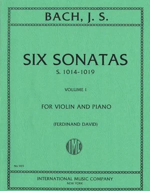 Bach Six Sonatas: Volume I, S. 1014-1016  IMC 965