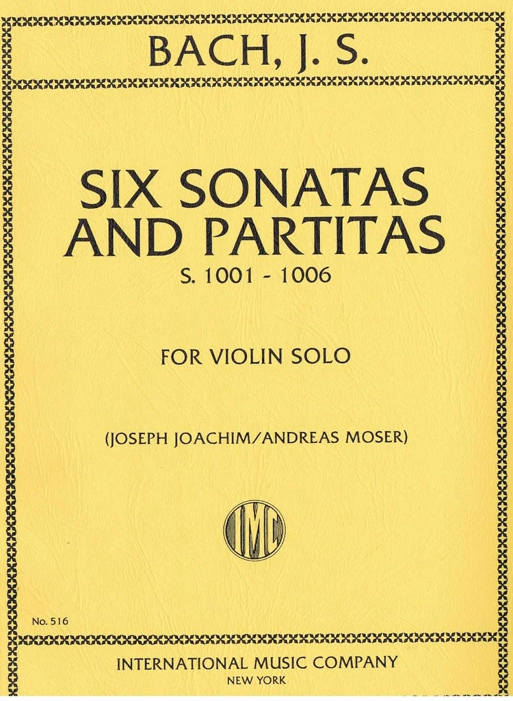 Bach, J.S. Six Sonatas and Partitas, S. 1001-1006 For Violin Solos IMC 516
