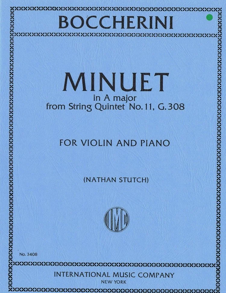 Boccherini Minuet in A major (from String Quintet No. 11, G. 308)  IMC 3408