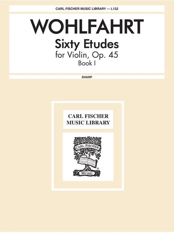 Wohlfahrt Sixty Etudes, Opus 45 Carl Fischer L122