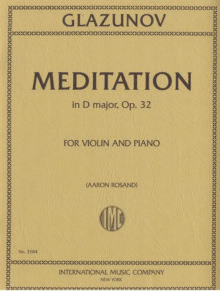 Glazunov Meditation in D major, Opus 32 IMC 3584