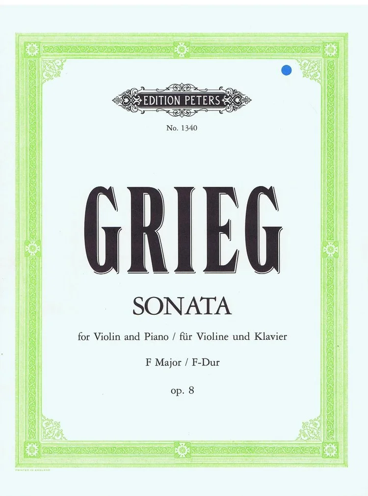 Grieg Sonata for Violin and Piano F Major Op.8 EP 1340