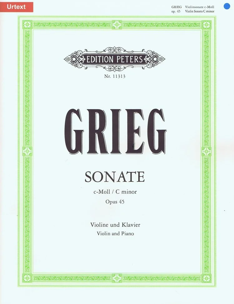 Grieg Sonata No.3 in c minor for Violin and Piano Opus 45 EP11313