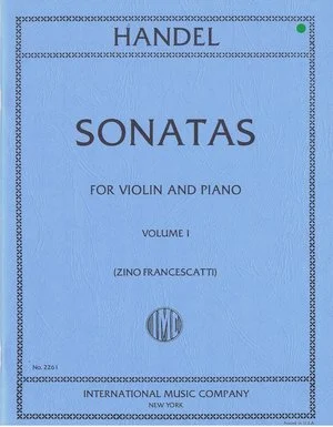Handel Six Sonatas: Volume I (A major; G minor; F major) IMC 2261