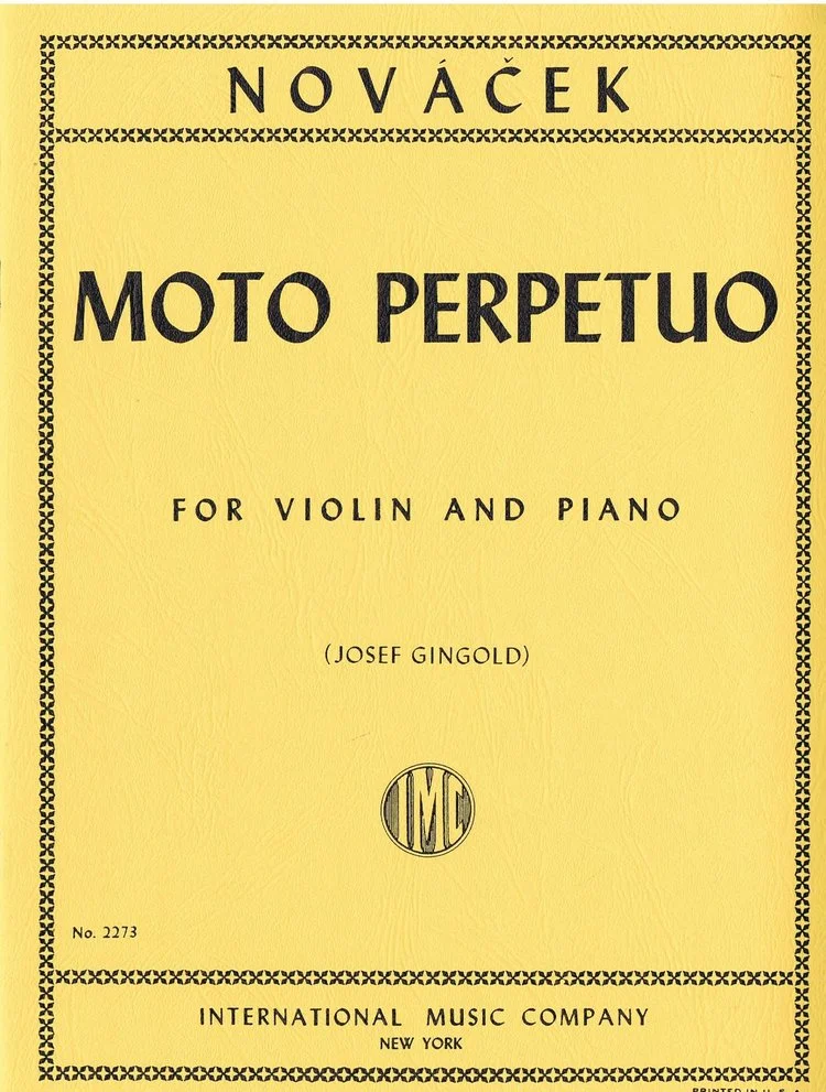 Novacek Moto Perpetuo in D minor IMC 2273