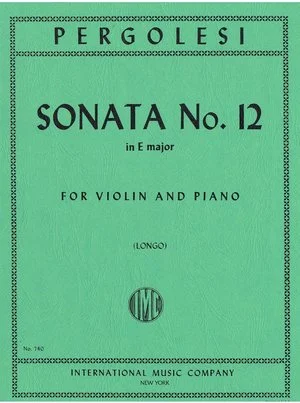 Pergolesi Sonata No. 12 in E major IMC 740