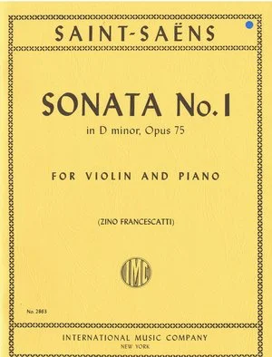 Saint-Saens Sonata No. 1 in D minor, Opus 75 IMC 2863