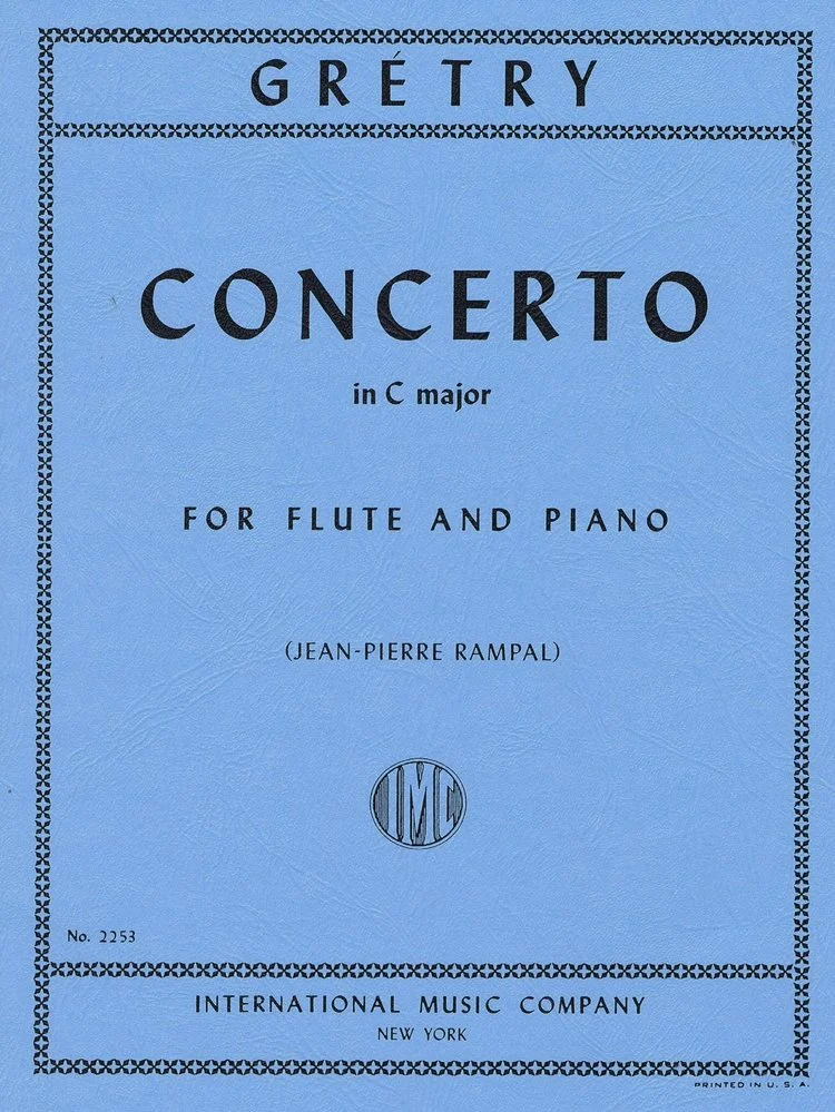 Gretry Concerto in C Major for Flute and Piano IMC 2253