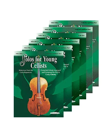 Solos for Young Cellists Cello Part and Piano Acc., Vol.1~6