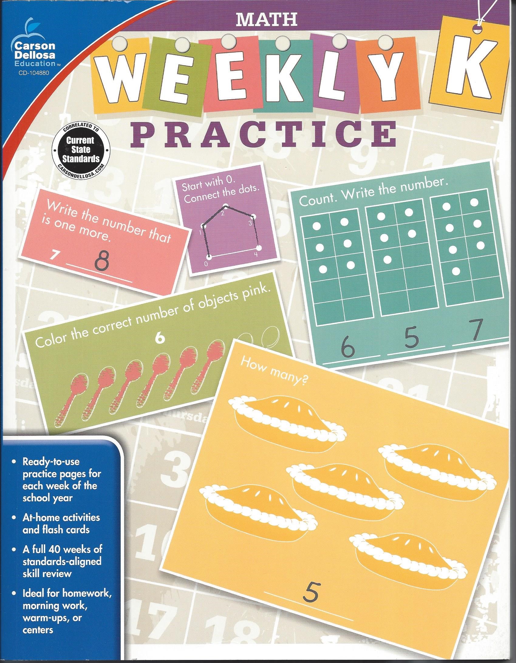 Weekly Practice: Math Workbook