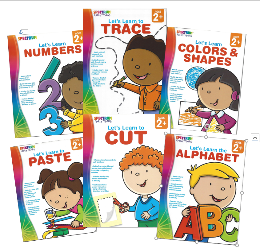 Spectrum Let's Learn Workbook Ages 2+