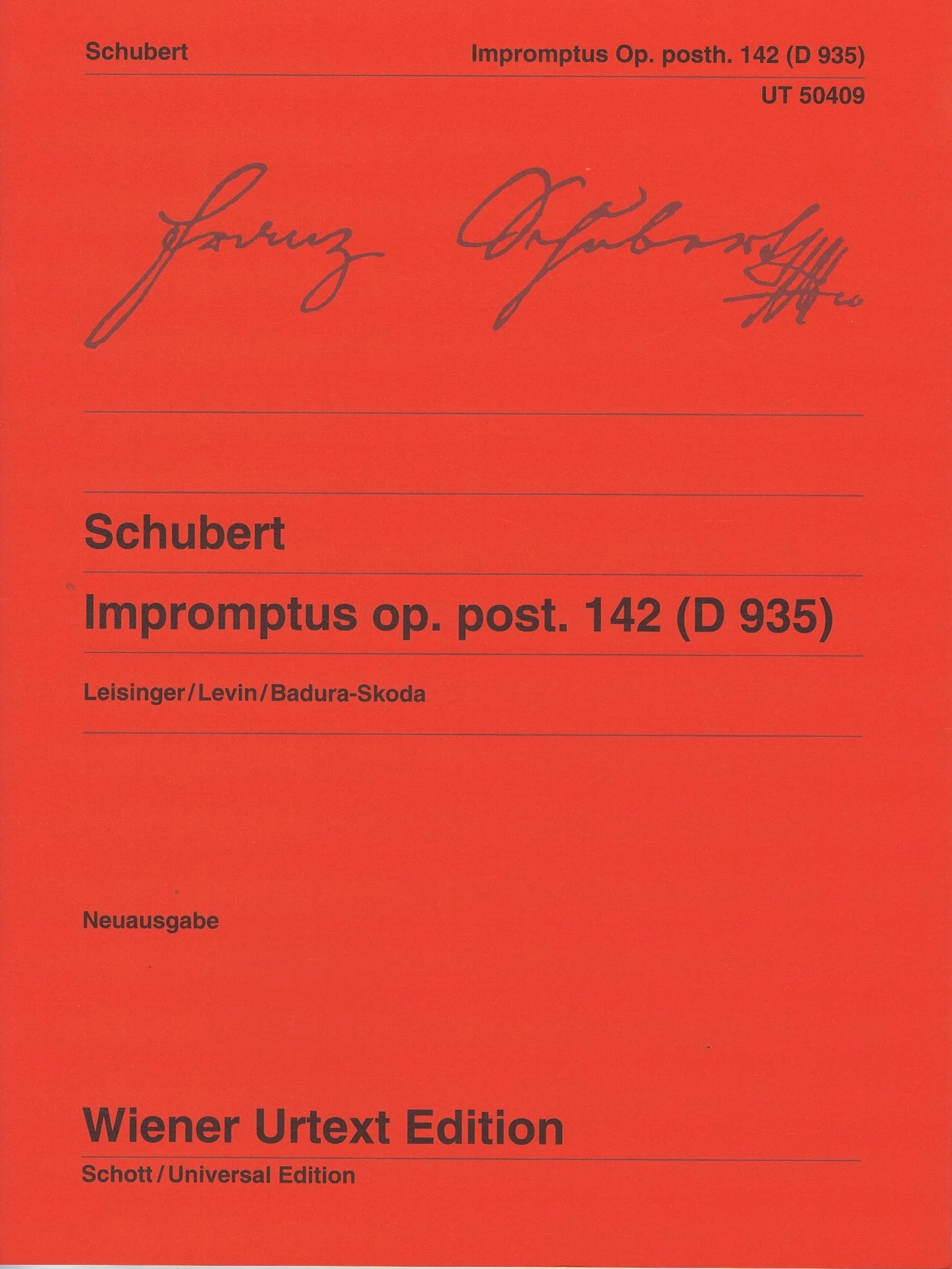 Schubert Impromputs Op. Post. 142 ( 935) UT50409