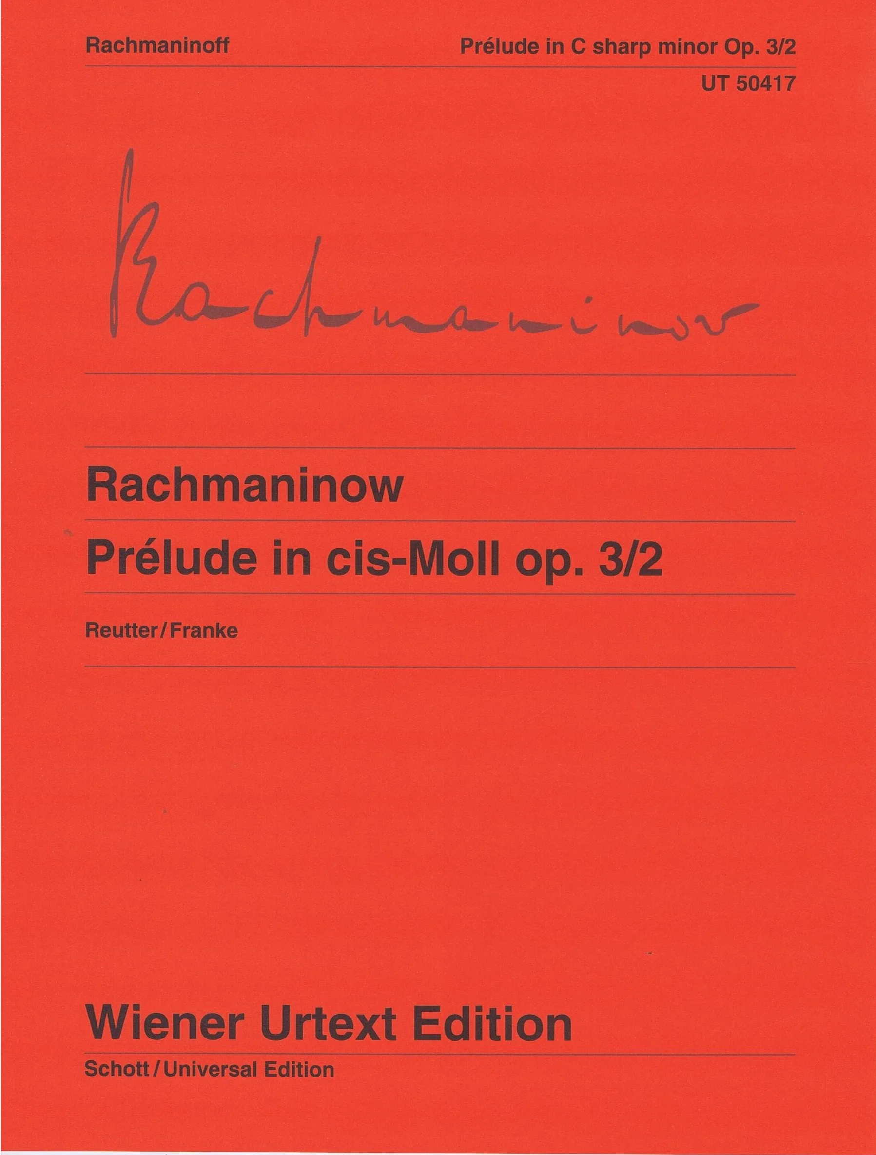Rachmaninoff Prelude in cis-Moll op.3/2 CF UT50417