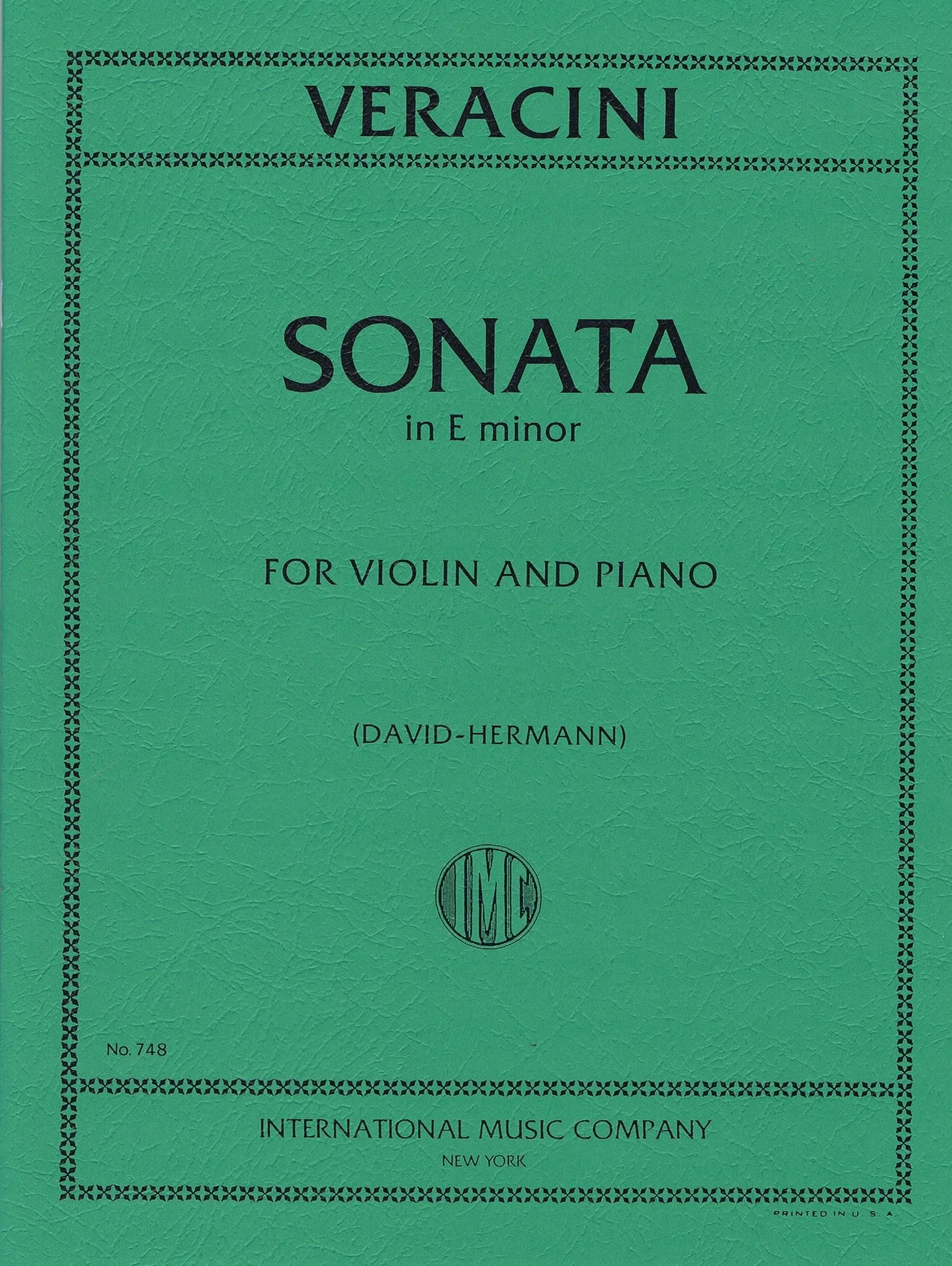 Veracini Sonata in E minor IMC 748