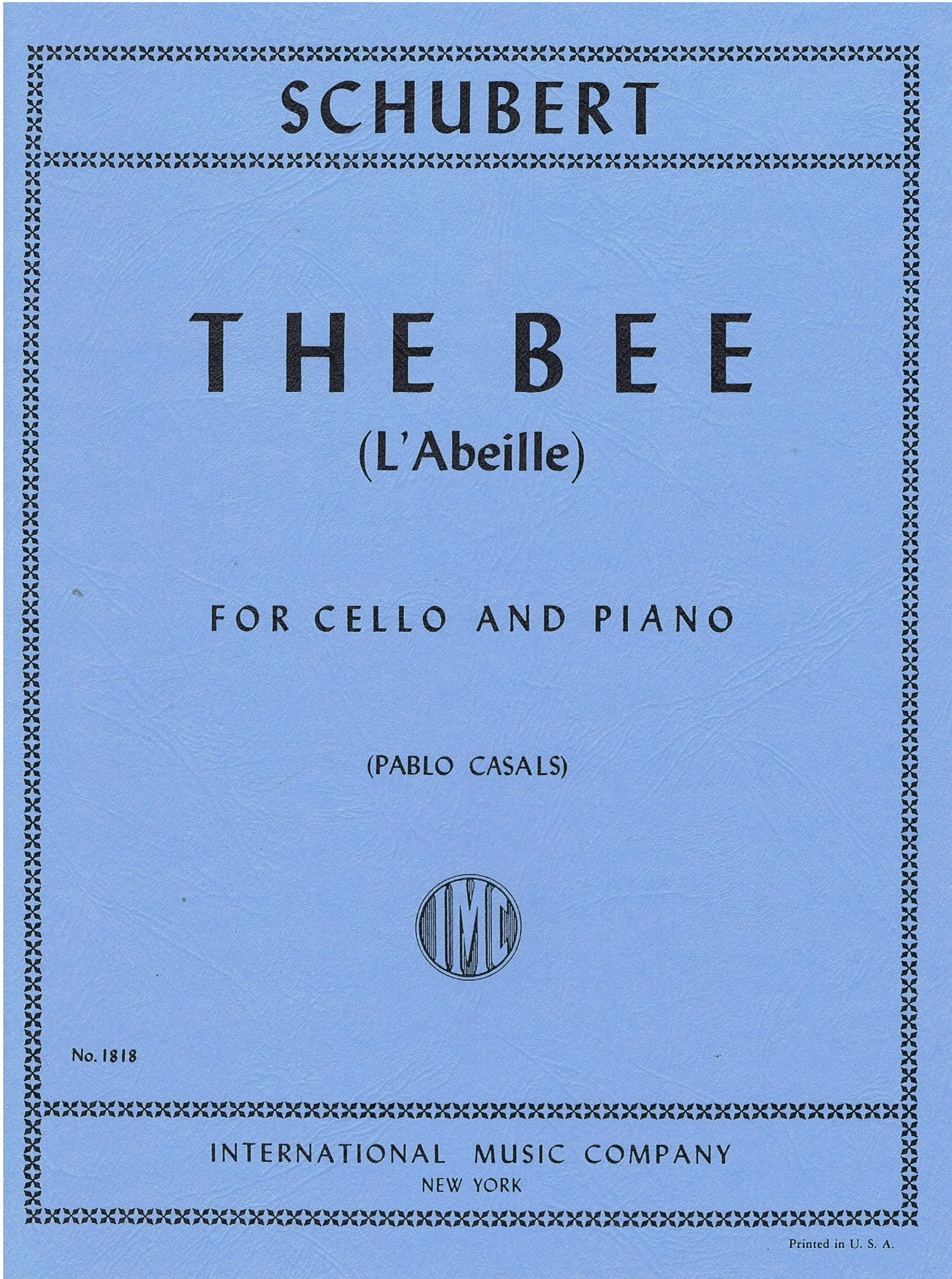 Schubert The Bee (L'Abeille) IMC 1818