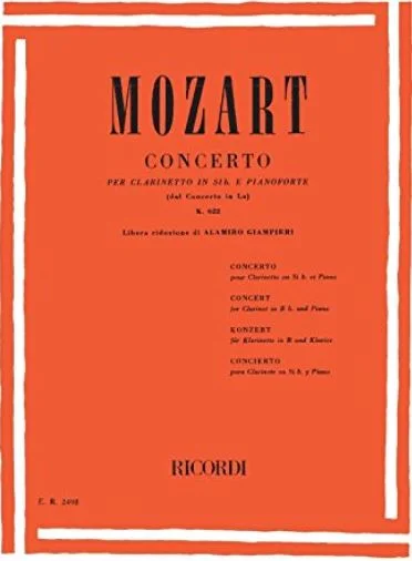 Mozart Concerto in A Major for Clarinet and Orchestra, Op. 107, K622 HL 50013330