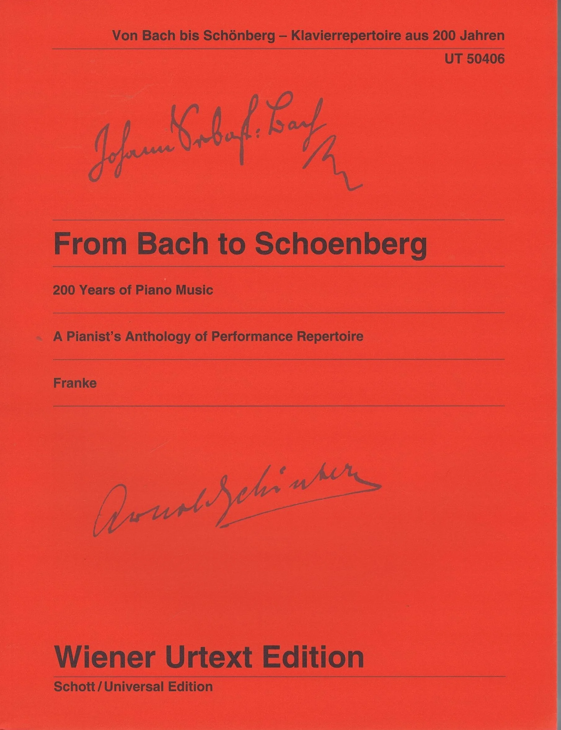 From Bach to Schoenberg CF UT50406