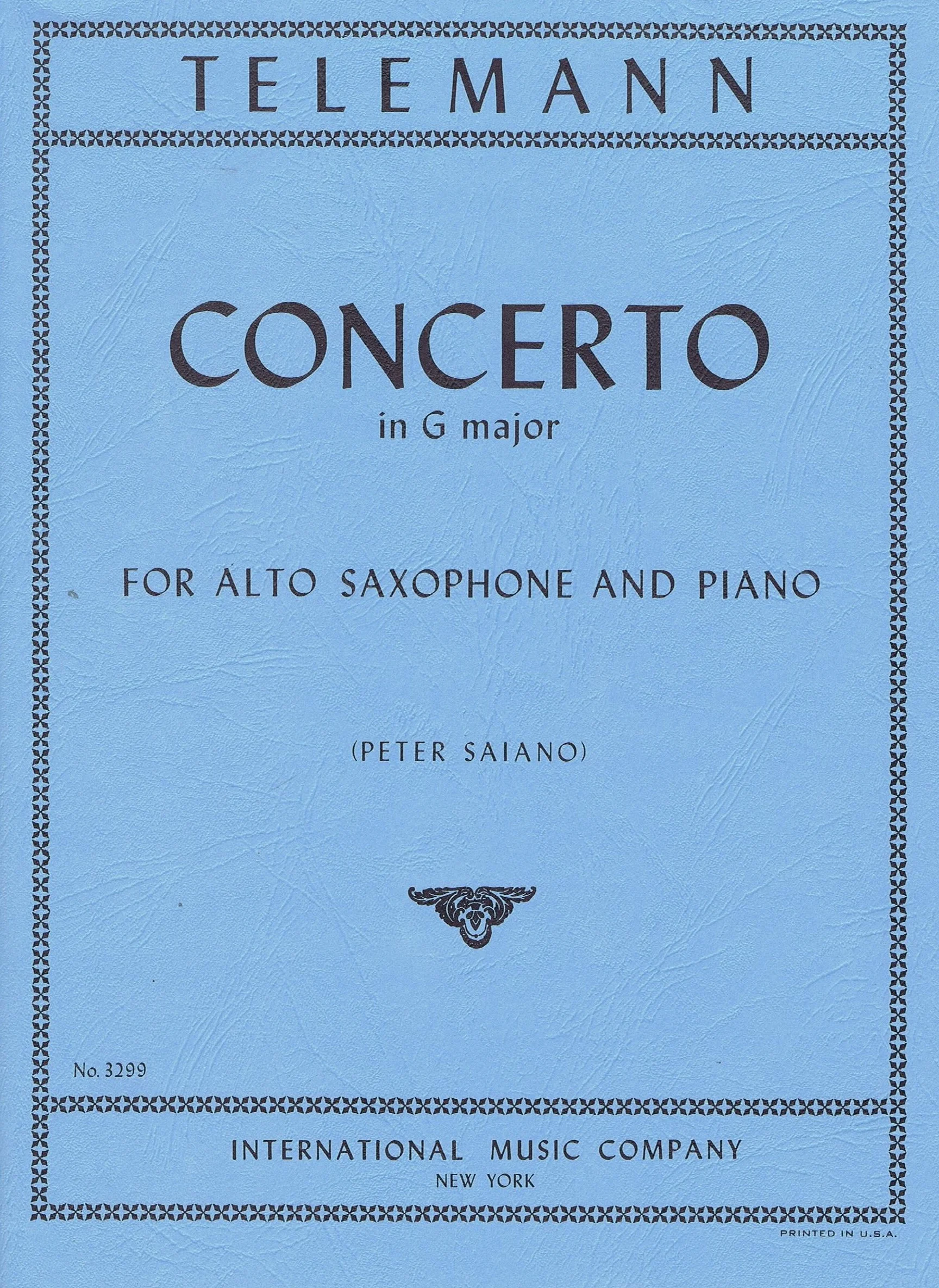 Telemann Concerto in G minor IMC 3299