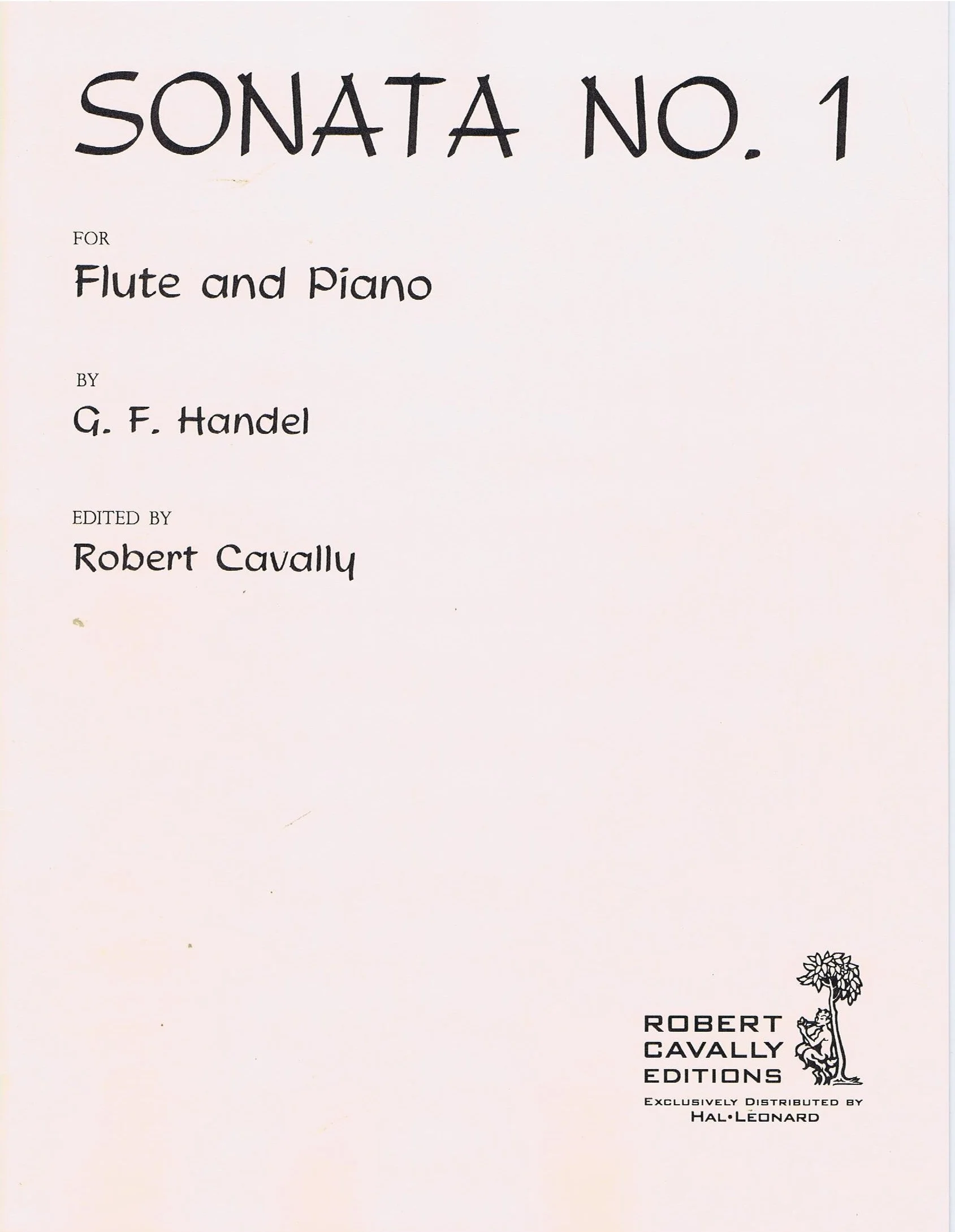 Handel Sonata No. 1 (Sonata I) HL 00970065