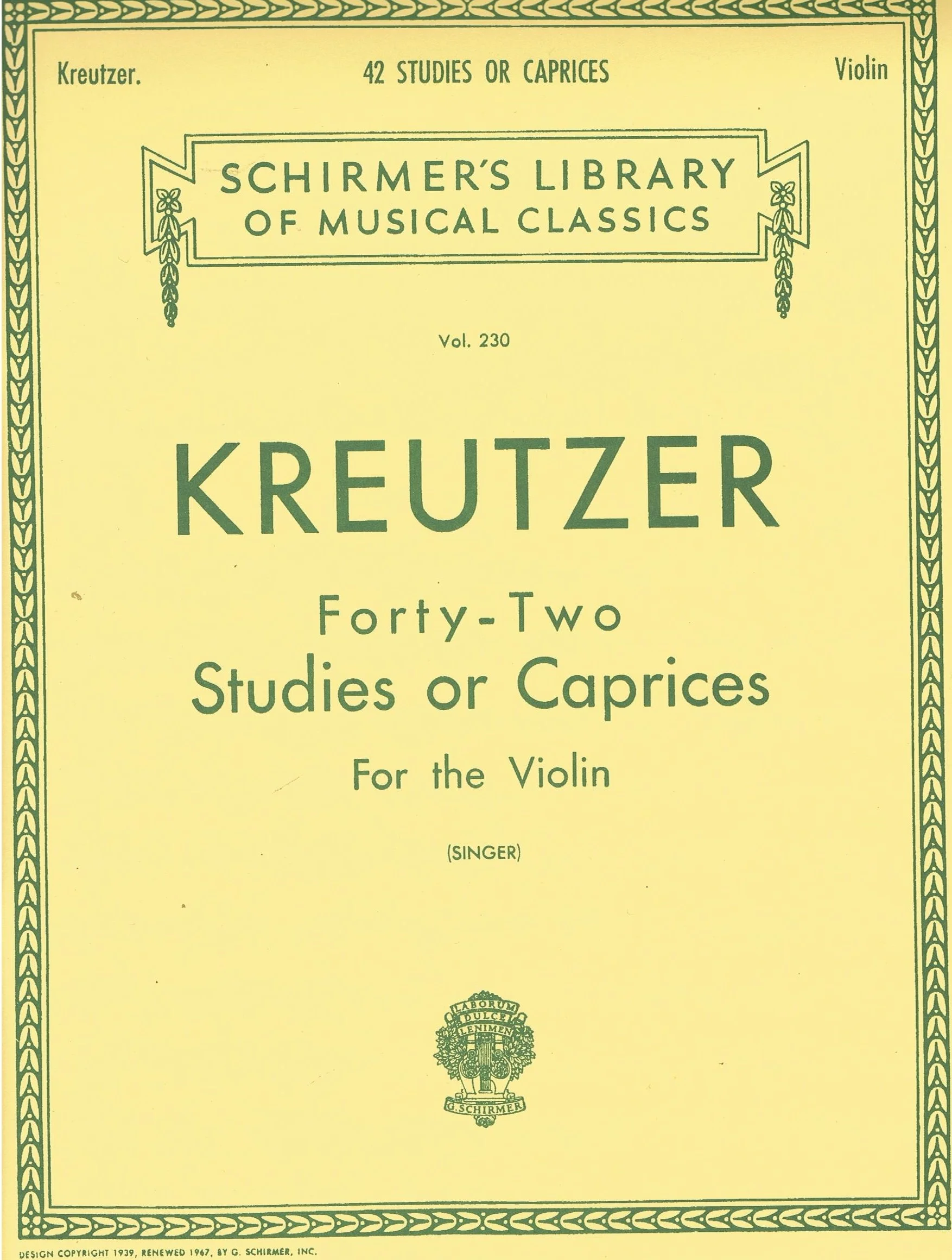 Kreutzer – 42 Studies or Caprices HL 50253620