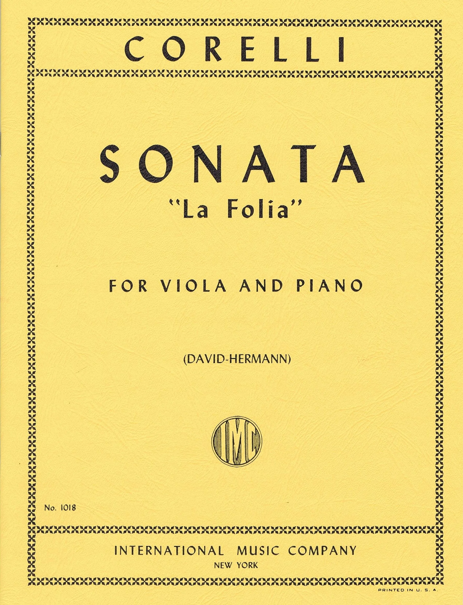 Corelli Sonata "La Follia," Opus 5, No. 12 IMC 1018