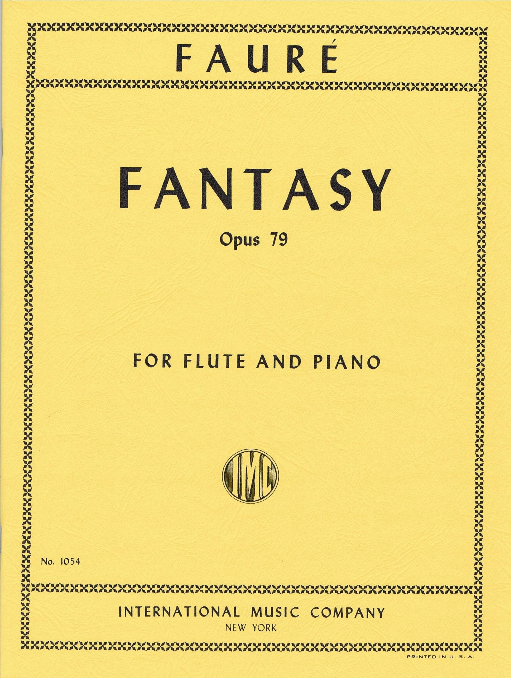 Faure Fantasy, Opus 79 IMC 1054