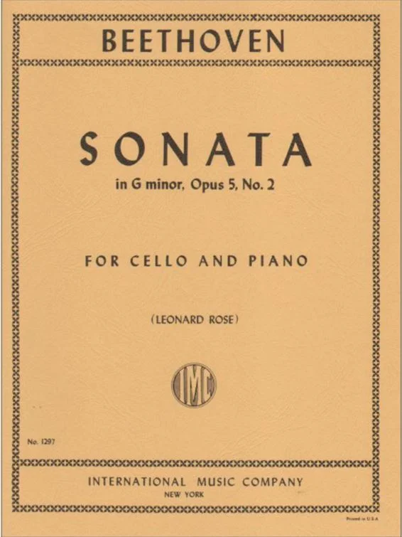 Beethoven Sonata No. 2 in G minor, Opus 5, No. 2 IMC 1297