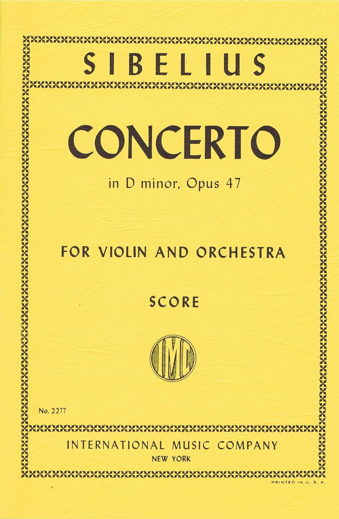 Sibelius Violin Concerto in D minor, Opus 47 IMC 2277