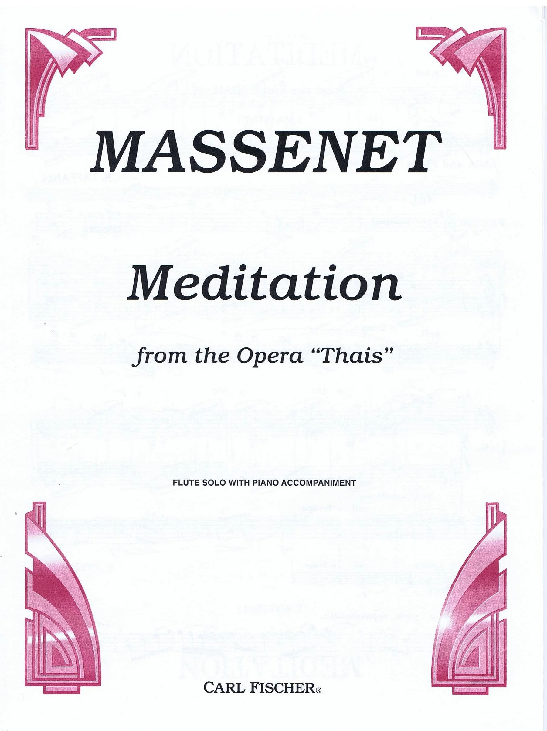Massenet Meditation From The Opera 'Thais' CF CU1028