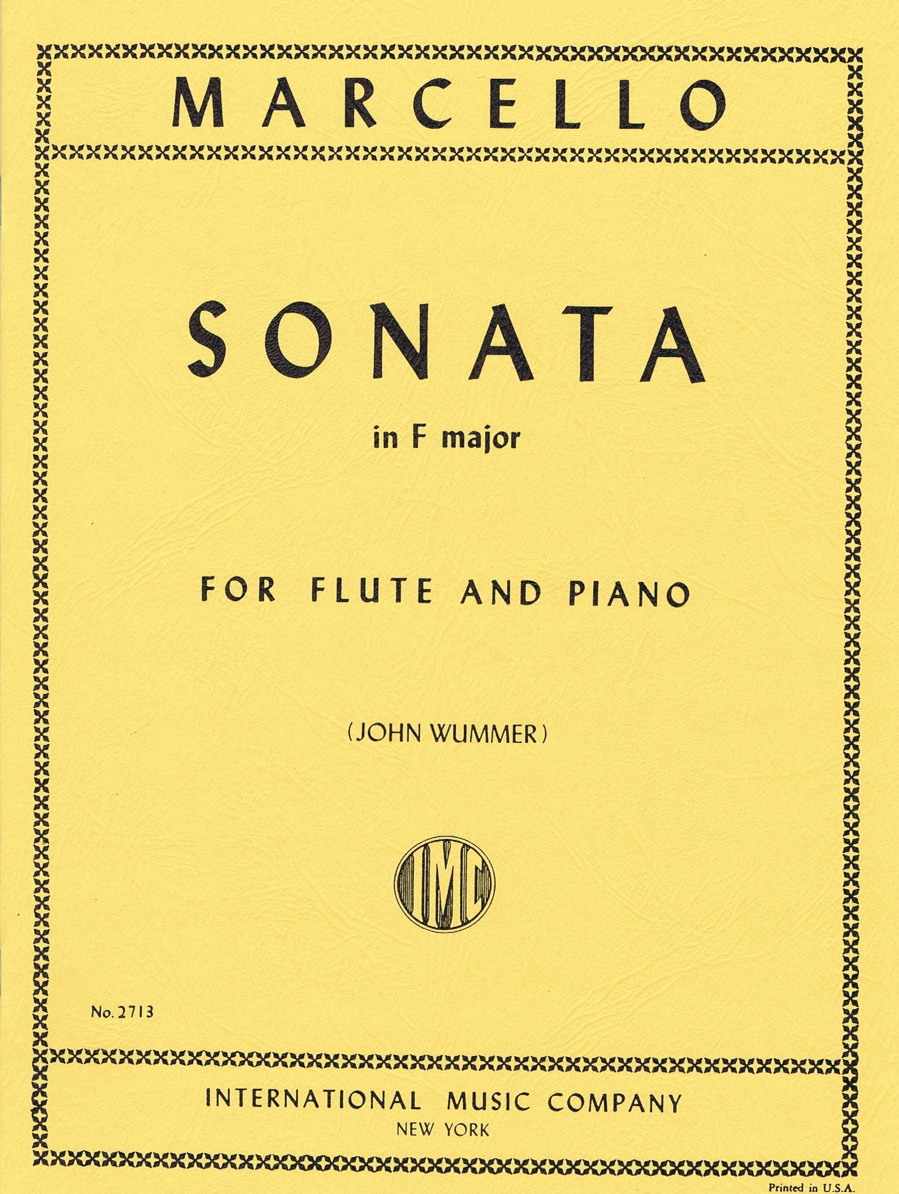 Marcello Sonata in F major IMC 2713