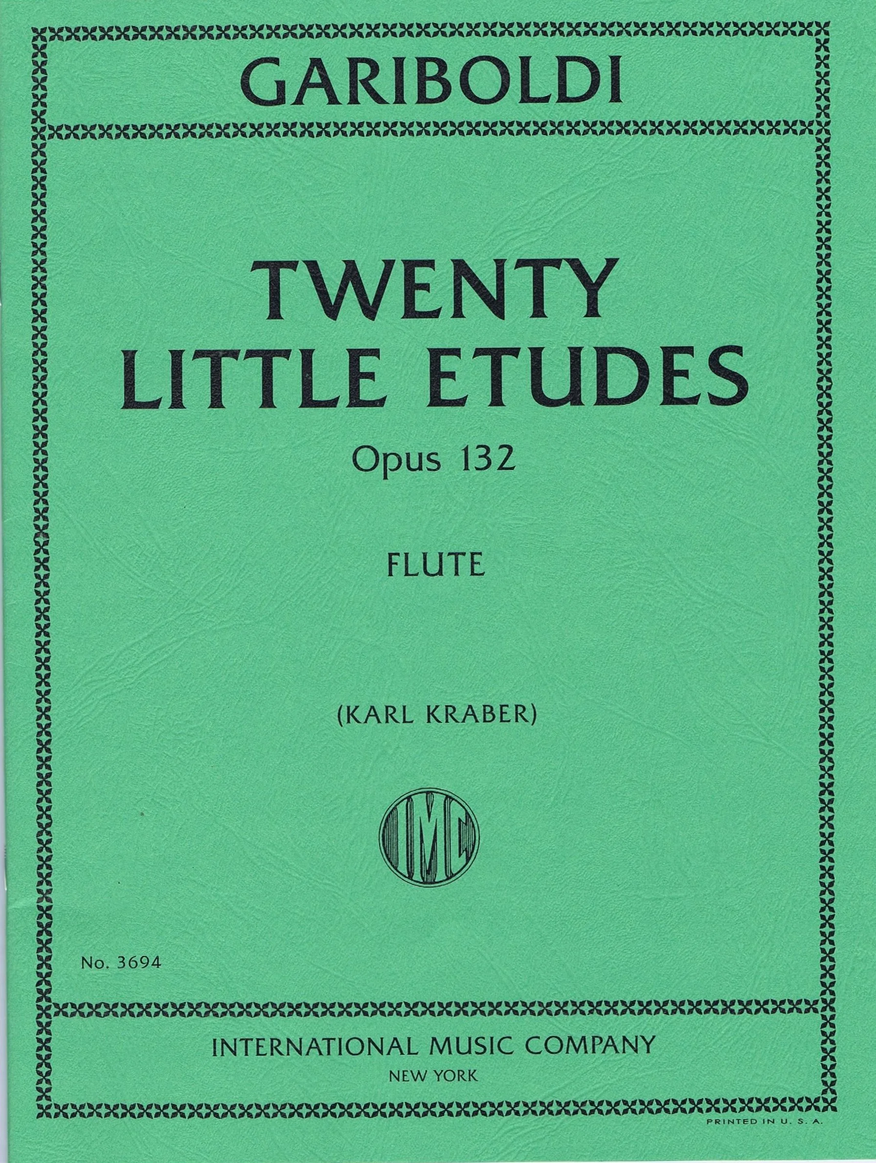 Gariboldi Twenty Little Etudes, Opus 132 IMC 3694