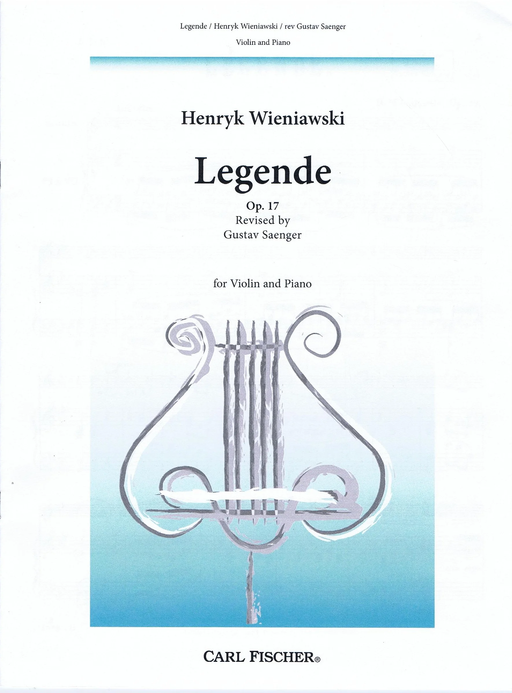 Wieniawski  Legende, Op. 17 CF B3334