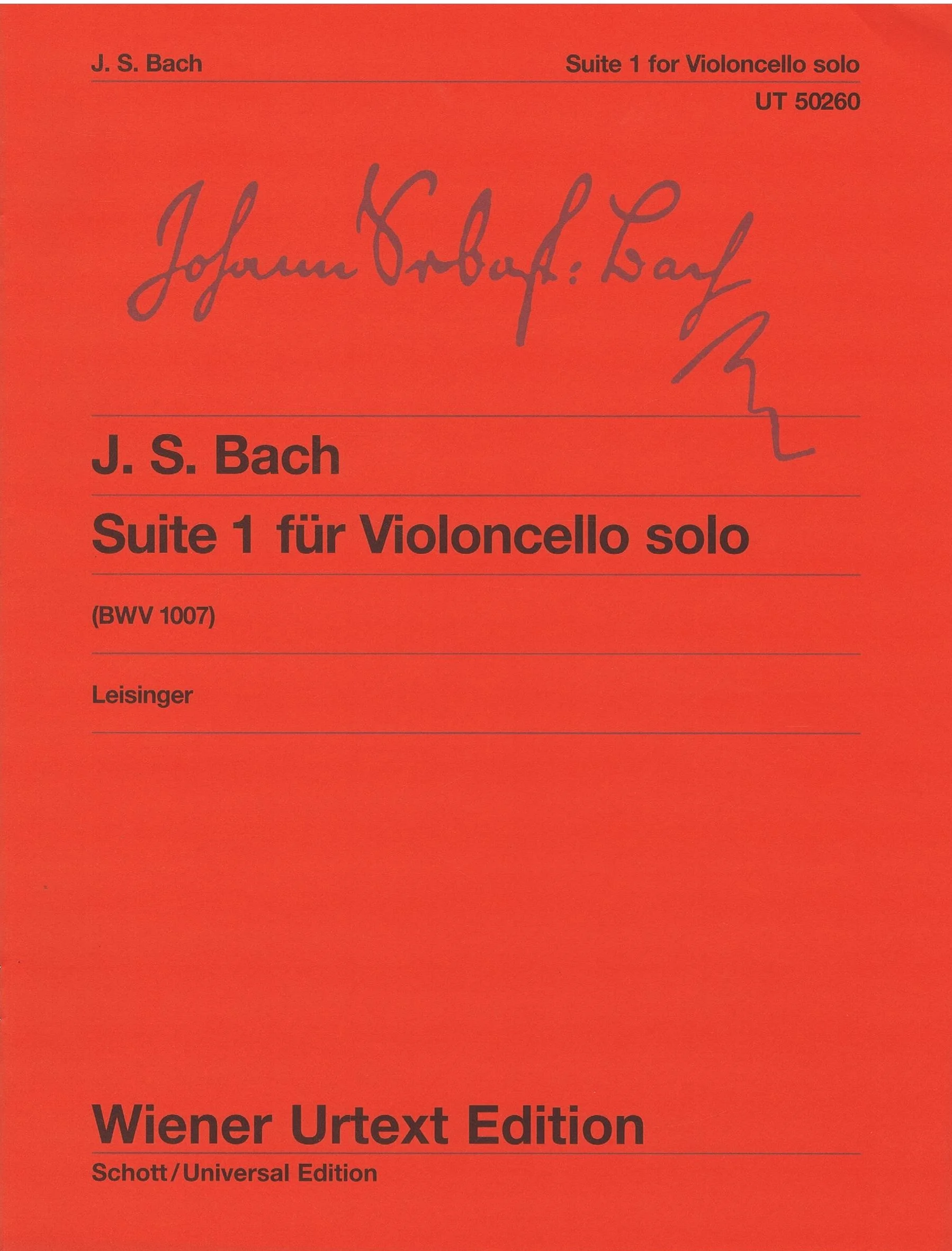 Bach Suite No. 1 CF UT50260