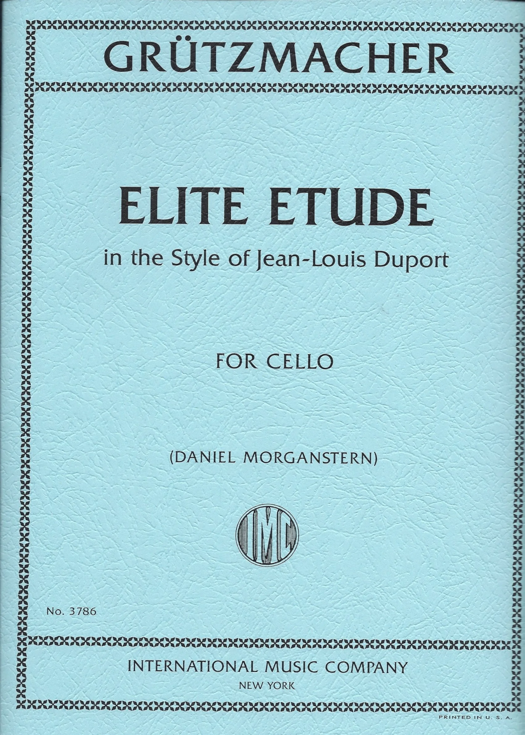 Grutzmacher Elite Etude in the Style of Jean-Louis Duport IMC 3786