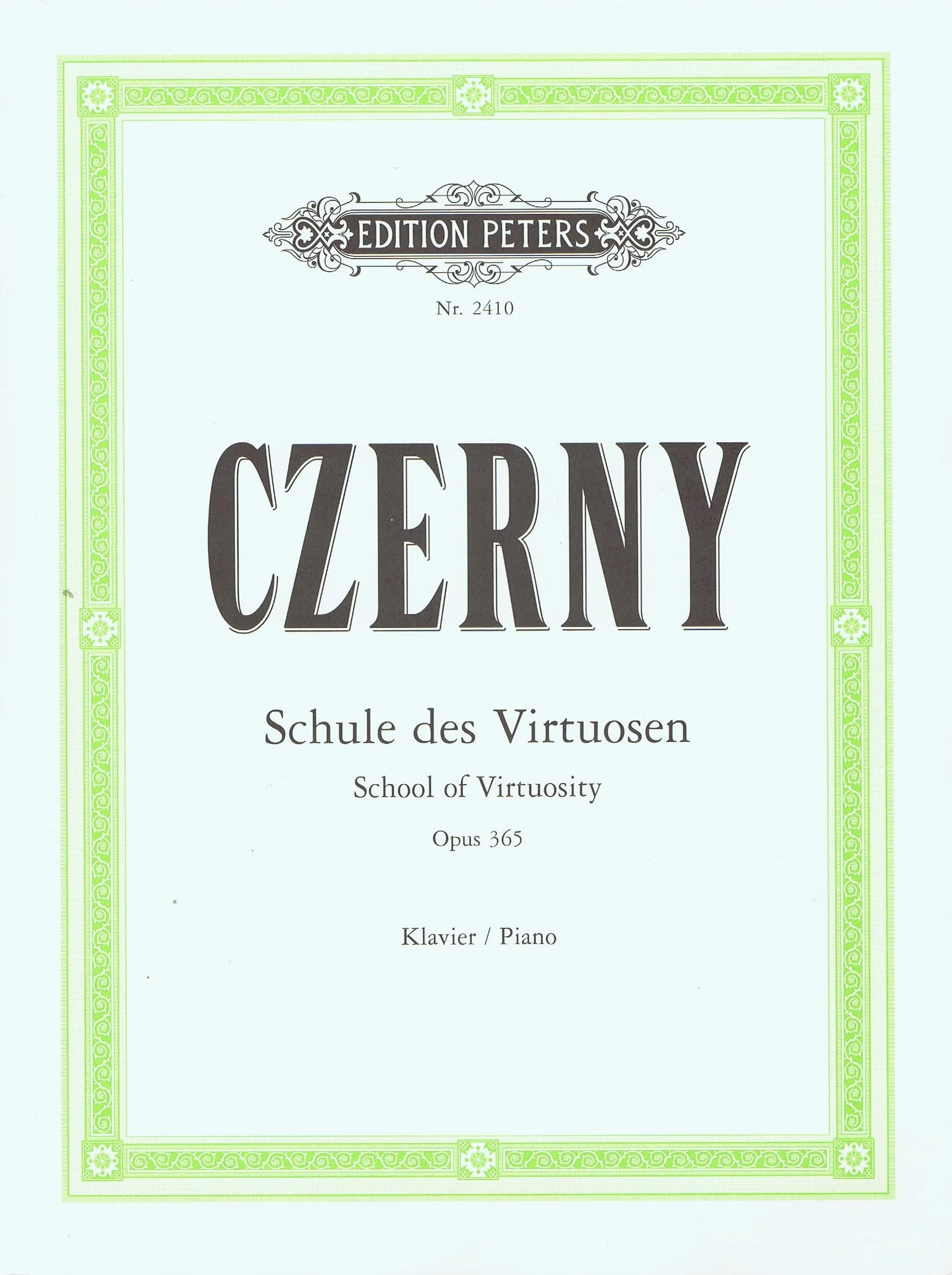 Czerny School of the Virtuoso Op. 365 EP2410