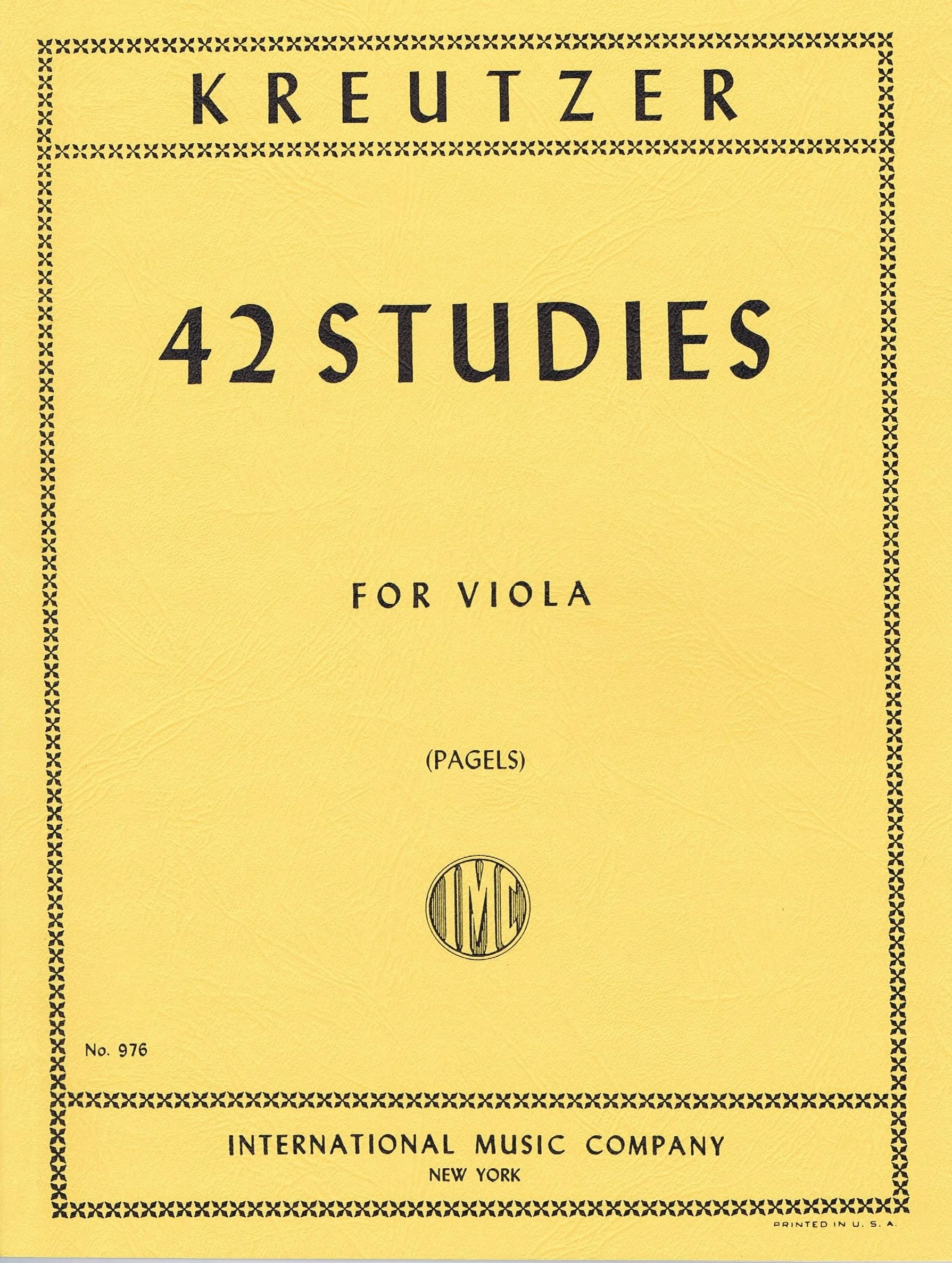 Kreutzer 42 Studies IMC 976