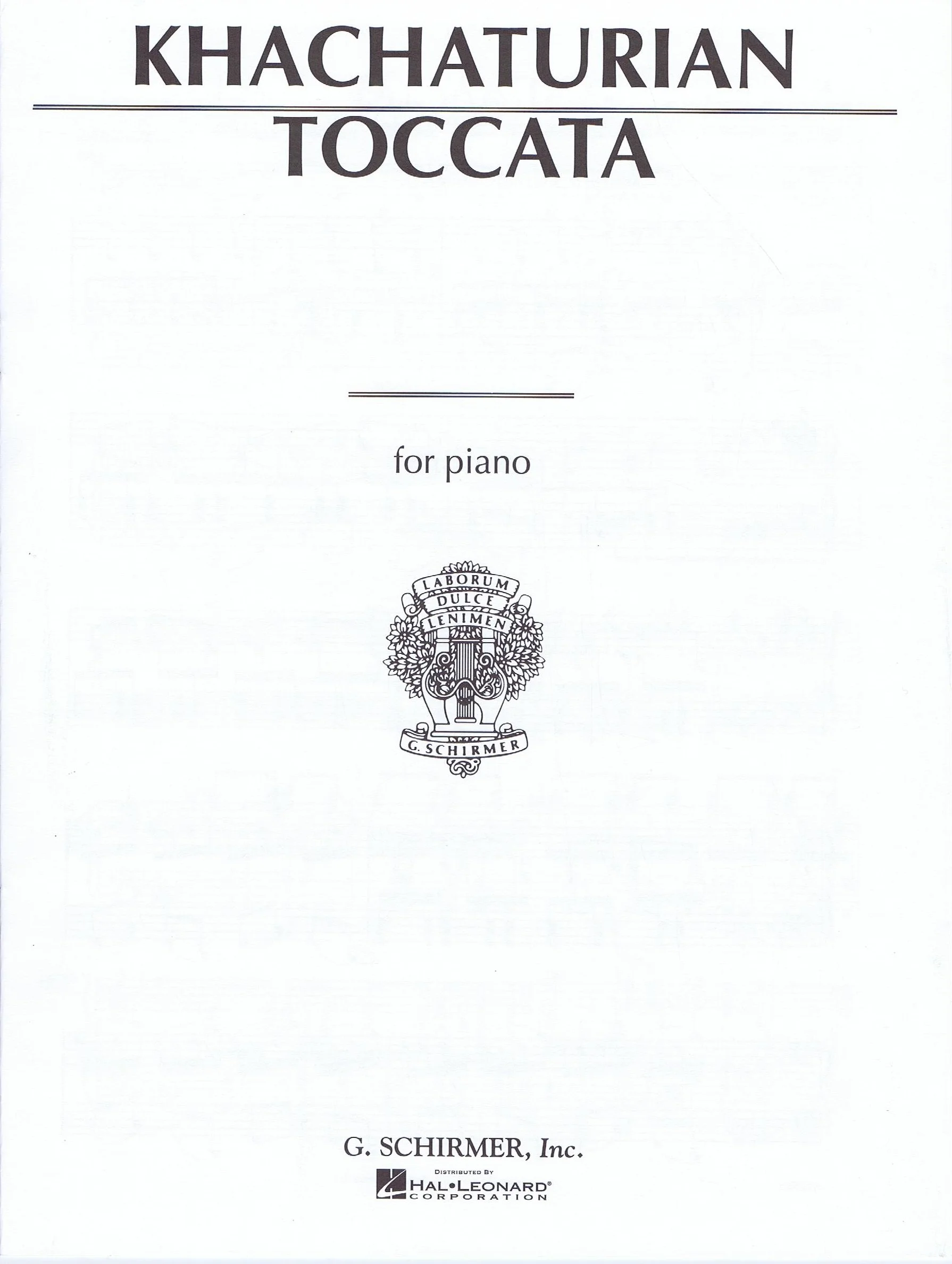 Khachaturian Toccata 50286500