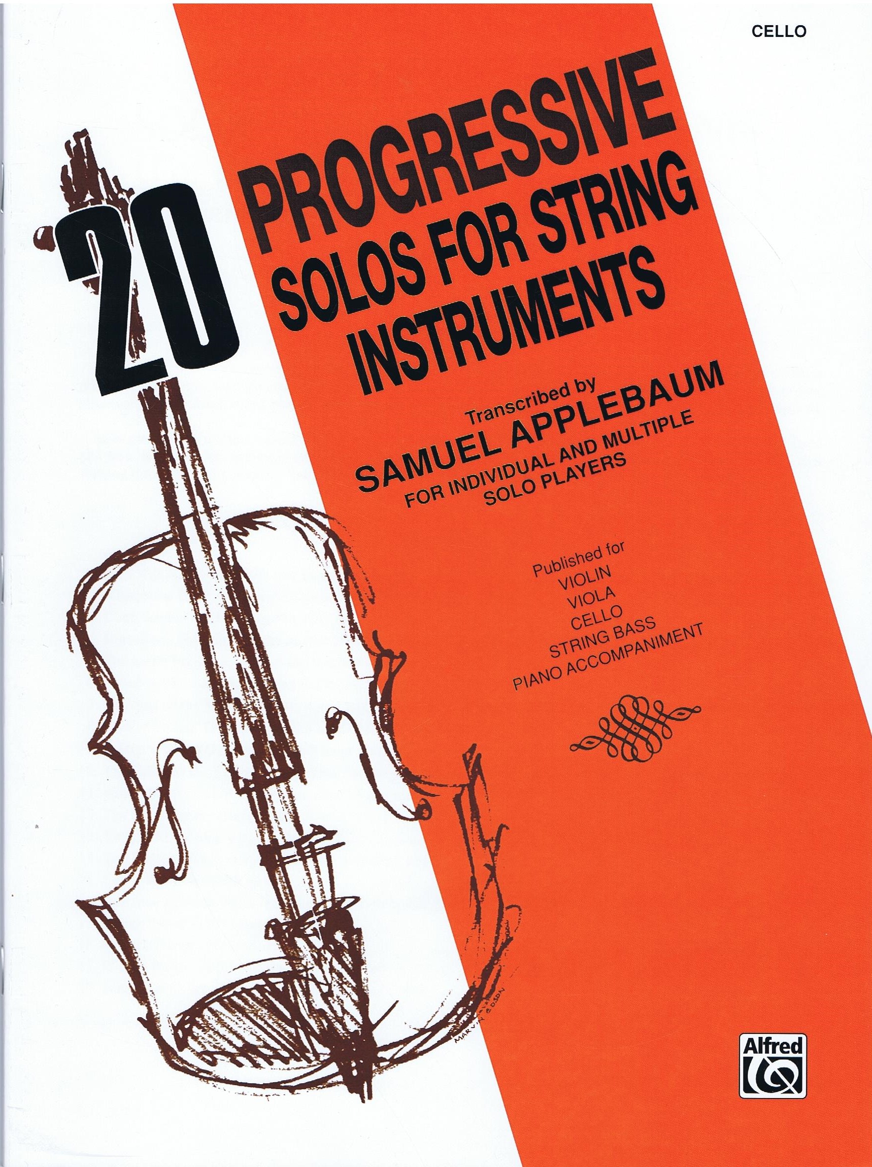 Applebaum 20 Progressive Solos for String Instruments Alfred EL02732