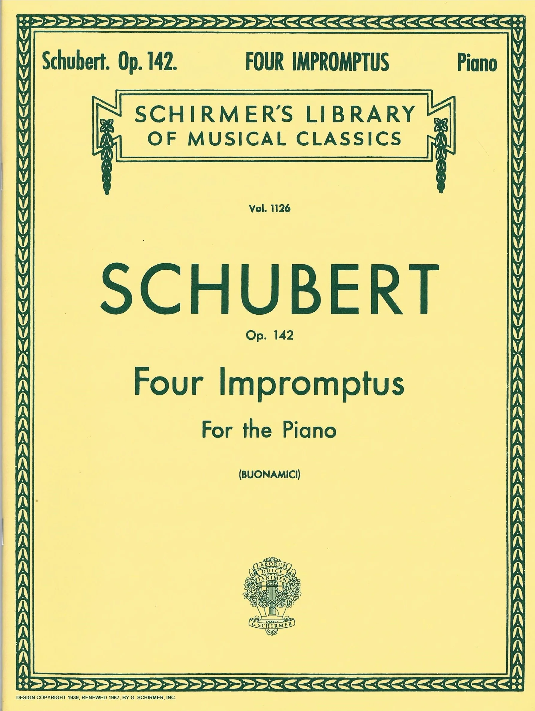 Schubert 4 Impromptus, Op. 142 HL 50257900